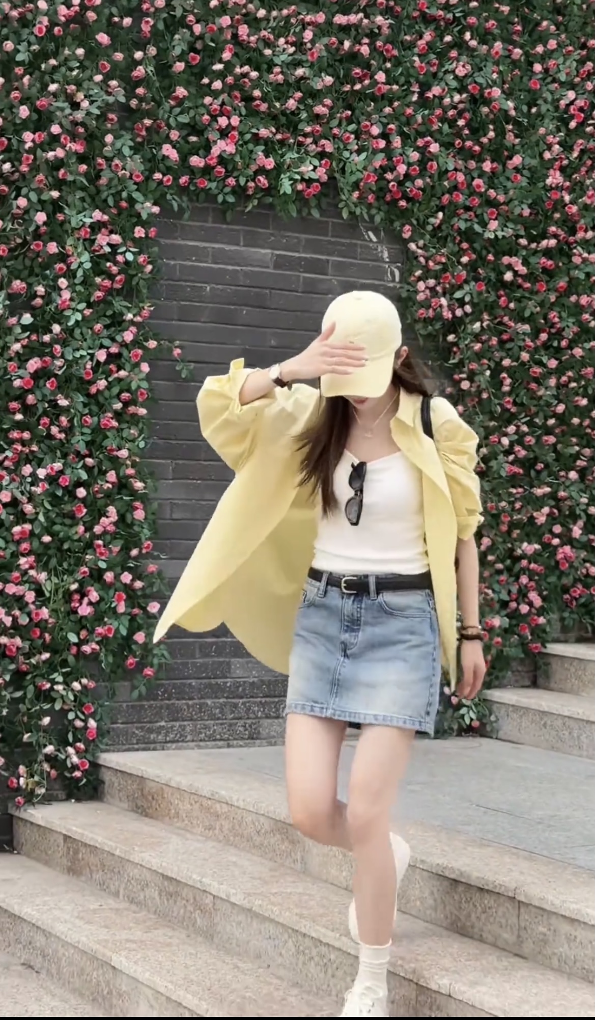 Women's Solid Color Button-Front Shirt Spring 2026 Korean Casual Loose Fit Long Sleeve